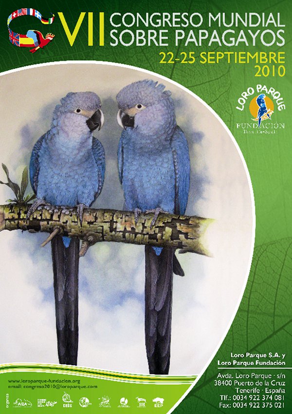 congresoPapagayos Cartel VII Congreso Internacional de Papagayos de Loro Parque Fundación