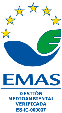 Logo EMAS Gestión Medioambiental Verificada ES-IC-000037